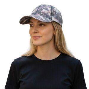 Lululemon Baseball Cap Women’ s Gray Pink Tie Dye Strapback One Size